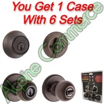 *6-LOCK* Kwikset Combo Pack Polo Keyed Knob & Single Cylinder Deadbolt 96900-333. Fixed Price $169.99.