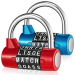 2 Pcs 5 Letter Combination Metal Digit Heavy Duty Word Gym Locker.... Fixed Price $25.32.