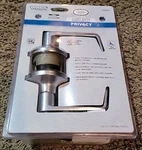 Universal Hardware Locking Door Handle Set Commercial Privacy Grade 2 Ada Silver. Fixed Price $29.99.
