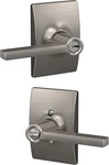 Schlage Latitude Single Cylinder Keyed Entry Door Lever Set - F51A Cen. Fixed Price $22.99.
