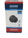Schlage Plymouth Matte Black Keyed Entry Door Knob F-series Lock F51A 622. Fixed Price $24.95.