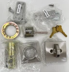 Baldwin Contemporary Square Single Cylinder Deadbolt Satin Nickel. Fixed Price $42.99.
