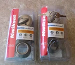 2 Kwikset Single Cylinder DEADBOLTS-96600-669-SATIN Finish-keyed Alike-nip. Fixed Price $24.99.