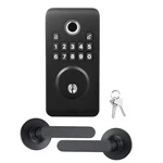 Uimoso Fingerprint Door Lock Set With Electronic Biometric Deadbolt Matte. Fixed Price $50.34.
