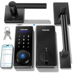 Smart Home Security Philips Wi Door Lock Fingerprint Keypad DDL240X-1HW-H2. Fixed Price $439.99.