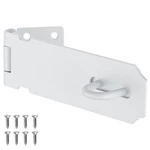 Jqk Door Hasp Latch Lock, 304 Stainless Steel 5INCH-WHITE,. Fixed Price $18.82.
