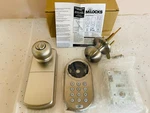 New Milocks Door Keyless Touchpad Electronic Entry Satin Nickel TKK-02SN. Fixed Price $44.95.