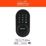 Round Matte Black Electronic Single Cylinder Deadbolt Wi-fi Enabled Powered By H. Fixed Price $94.90.
