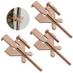 Fosdonge Portable Door Lock Security Stoppers Travel Rose Gold 3 Pack. Fixed Price $13.92.