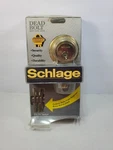 Nos Schlage Deadbolt Key One Side B160NV Bright Brass 605 Please Read Descrip. Fixed Price $29.99.