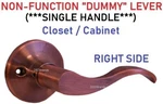 Constructor Door Knob Lever Handle Lockset Deadbolt Antique Copper Finish. Fixed Price $8.97.