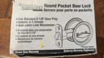 Kwikset Round Pocket Door Lock 335 - Satin Nickel. Fixed Price $15.00.