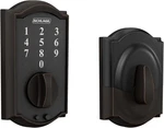 Schlage BE375 716 Camelot Touch Deadbolt, Aged Bronze. Fixed Price $75.00.