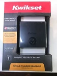 Kwikset Deadbolt Single Cylinder Bronze Low Profile Square Contemporary. Fixed Price $24.00.