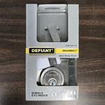 Defiant Square Satin Nickel Single Cylinder Deadbolt - 1009 429 110. Fixed Price $7.99.