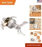 Keyed Entry Lever Handle Satin Nickel - Ideal For Interior/exterior Doors. Fixed Price $47.63.