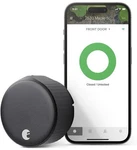 August Home, Black Wi-fi Connected Smart Door Lock (4TH Gen), AUG-SL05-M01-G01. Fixed Price $110.00.
