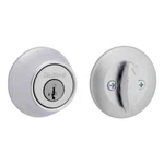 Kwikset 660 Satin Chrome Single Cylinder Deadbolt Featuring Smartkey Security. Fixed Price $13.99.