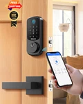 Desloc B200 Fingerprint Smart Lock With Lever Handles, Keyless Entry Black. Fixed Price $144.98.