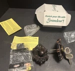 Grandeur Single Cylinder Deadbolt Victorian Timeless Bronze Keyed Entry Nib. Fixed Price $68.00.