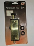 New Andersen Auxiliary Security Lock Foot Latch Polished Brass 2500634. Fixed Price $29.07.
