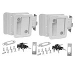 Leisure Locks Rv Travel Trailer Entry Door Polar Paddle Deadbolt White. Fixed Price $66.63.