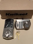 Kwikset Home Connect 620 Keypad Smart Lock Z-wave Satin Nickel Deadbolt W/ Keys. Fixed Price $79.99.