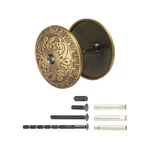 Door Knob Hole Cover Plate 2" Zinc Alloy Round Deadbolt Copper. Fixed Price $24.93.