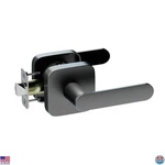 Reversible Matte Black Passage Lever Door Handle For Interior/exterior Use. Fixed Price $72.12.
