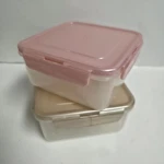 Lot Of 2 Locknlock Plastic Food Storage Containers With Airtight Clip Lids. Fixed Price $14.99.