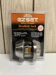 Deadbolt E-z-set Single Cylinder Heavy Duty 2-3/8 2-3/4 Backseat Brass W/ Keys. Fixed Price $25.00.