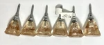 6 World Market Clear Resin/acrylic Copper Threads Hexagonal Cabinet Knobs,pulls. Fixed Price $35.00.