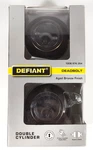 Defiant Aged Bronze Finish Double Cylinder Deadbolt New 1008 974 354. Fixed Price $18.50.