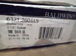 New Baldwin Entrance Egress Mortise Lock W/ Strike 2-1/2 Bs Lh Lever U6321-LS. Fixed Price $239.00.