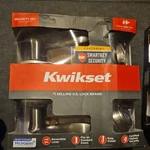Kwikset Tustin Satin Nickel Exterior Entry Door Handle Single Cylinder New. Fixed Price $70.00.
