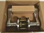 Probrico Privacy Lockset Keyless Bed/bathroom Door Lever Handle Satin Nickel New. Fixed Price $14.99.