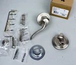 Kwikset Tustin Right-handed Lever Single Cylinder Interior Pack With Round Rose. Fixed Price $23.85.