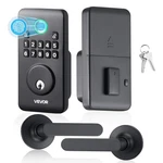 Vevor Fingerprint Door Lock Set Electronic Biometric Deadbolt Handle Matte Black. Fixed Price $59.99.
