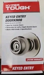 Hyper Tough Keyed Entry Ball Locking Doorknob Antique Brass Finish. Fixed Price $10.85.