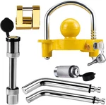 Funmit Trailer Hitch Security Lock Set Including Yellow U-shaped. Fixed Price $47.23.