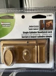 Brass Finish Defender Security Single Cylinder Dead Latch Lock U-9967 Open!. Fixed Price $20.00.