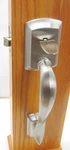 Kwikset Avalon Handleset With Tustin Lever Satin Nickel 815AVHXTNL15 #776. Fixed Price $40.99.