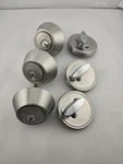3PK Defiant Single Cylinder Satin Stainless Steel Deadbolt US32D. Fixed Price $24.99.