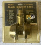 Moss Single Cylinder Lock 1 Deadbolt Keys Antique Brass Finish KA-2703. Fixed Price $24.99.