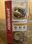 Kwikset Single Cylindar Deabolt, 3, 96600-675, Polished Brass. Fixed Price $12.00.