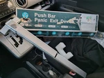 Ironwalls Commercial Door Push Bar Panic Exit Device Exterior Lever 27.5" In. Fixed Price $51.99.