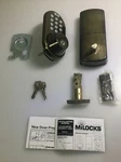Milocks XF-02AQ Keyless Entry Deadbolt Antique Brass. Fixed Price $65.10.