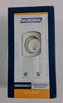 Schlage Greenwich Decorative Deadbolt Satin Nickel Lockset And 2 Keys New. Fixed Price $15.99.