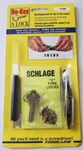 Prime-line 2402 Re-keying Kit A Lock With Pre-cut Keys. Fixed Price $12.50.