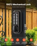 Mechanical Keyless Entry Door Lock, 2.0 Upgrade, 4-7 Digits Code, Double-si. Fixed Price $82.88.